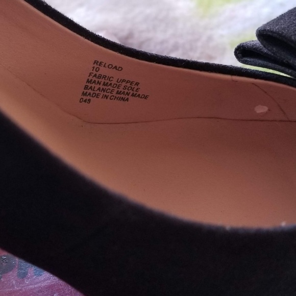 Betsey Johnson Classic Black Suede Bow Pumps Size 10 - Picture 3 of 8